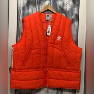 Adidas Originals Orange Adicolor Parley Vest - NWT
